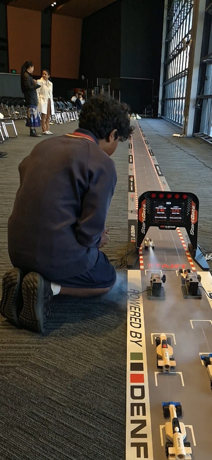 CO2 launch at the start line