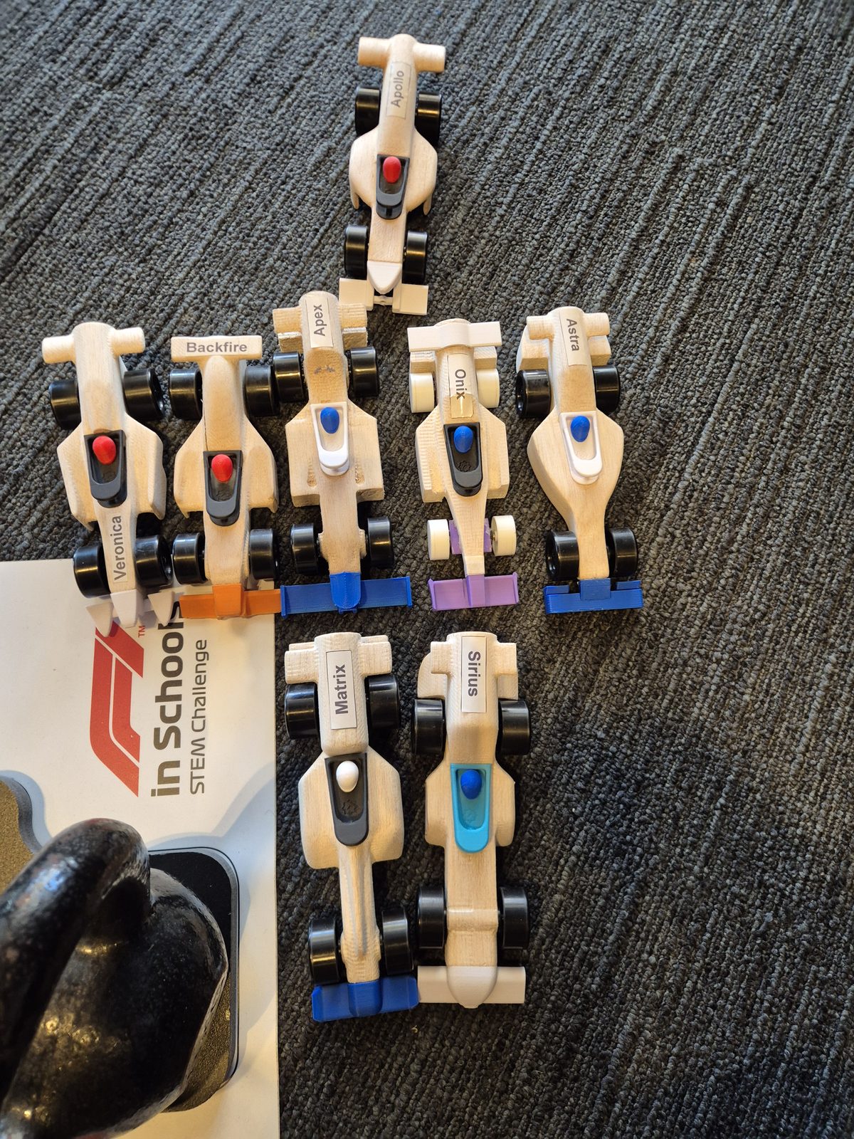 The full field of cars