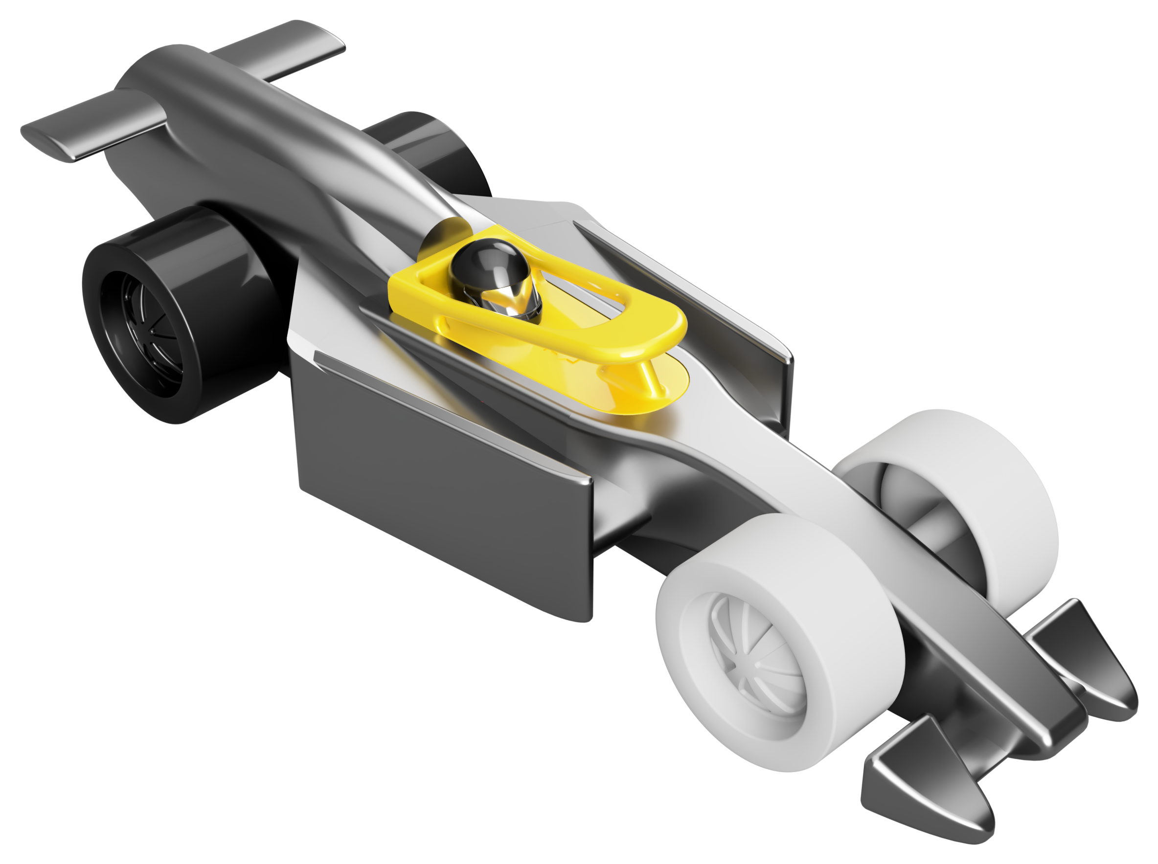 Render of Mark III, teardrop sidepod revision